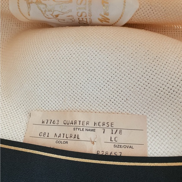 Resistol Quarter Horse long oval cowboy hat - Picture 9 of 13